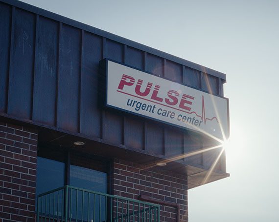 Pulse Urgent Care Center sign flare